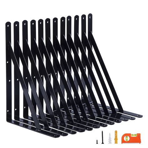 14 inch metal brackets for shelving|shelf brackets 12x14.